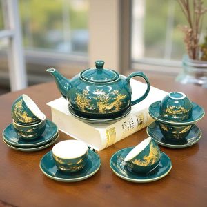 Bộ ấm chén Bát Tràng Vinh Hoa Phú Quý BAT116