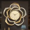 Đồng hồ treo tường Hoa bất tử mạ vàng 18K DH008 - ma-a1