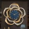 Đồng hồ treo tường Hoa bất tử mạ vàng 18K DH008 - ma-a2