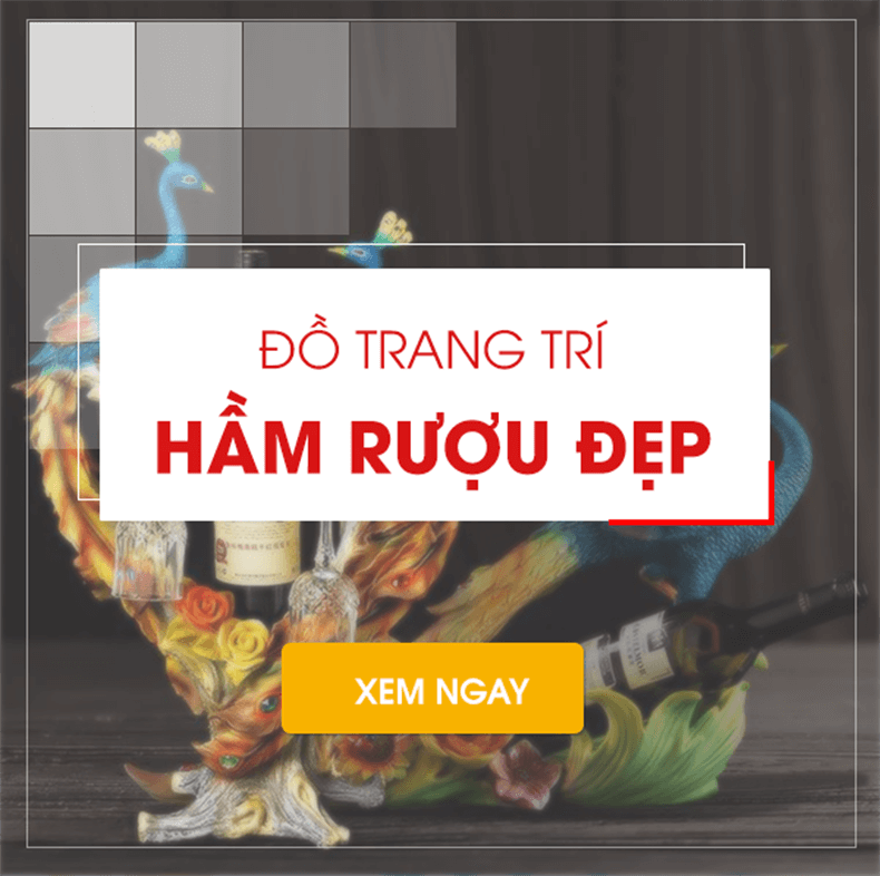 Đồ trang trí hầm rượu vang đẹp