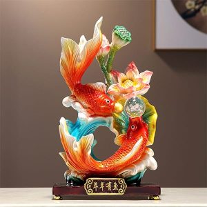 Cá chép hoa sen chiêu tài KTV034-A3