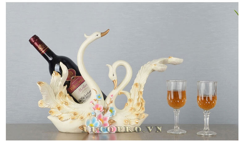 Kệ rượu vang Thiên nga - Đồ trang trí tủ rượu nghệ thuật