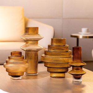 Bình thủy tinh cao cấp decor hiện đại KTV052