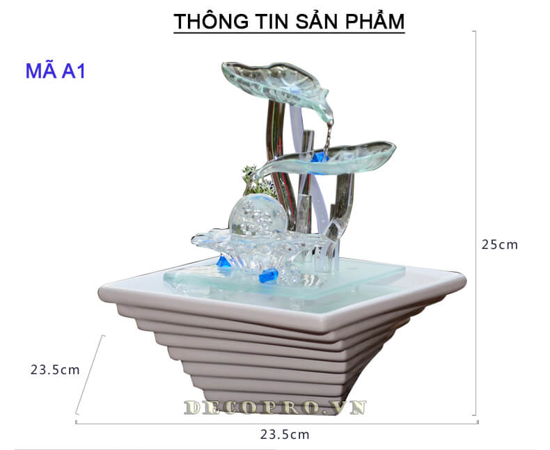 Đồ trang trí nhà đẹp - Tiểu cảnh đài phun nước 1