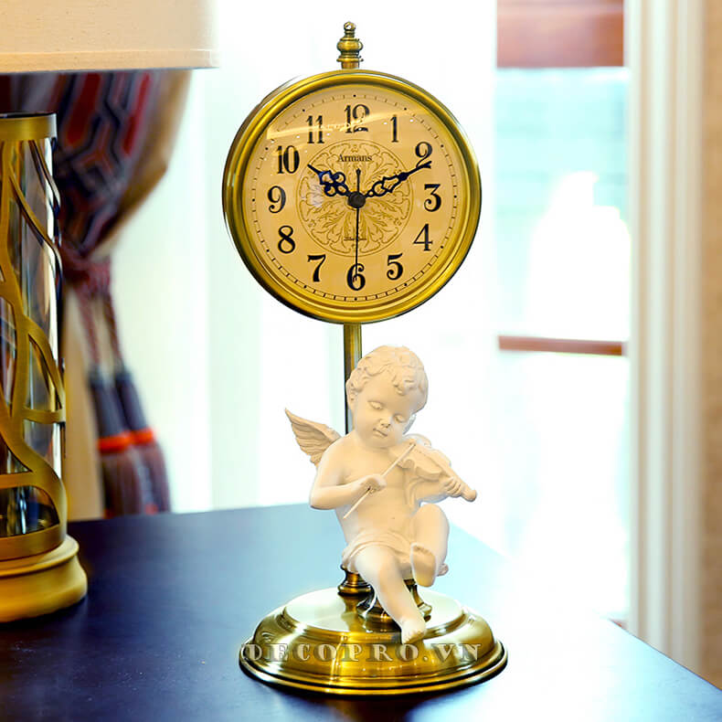 Đồng hồ để bàn thiên thần nhỏ tại Shop bán đồ trang trí phòng Decopro