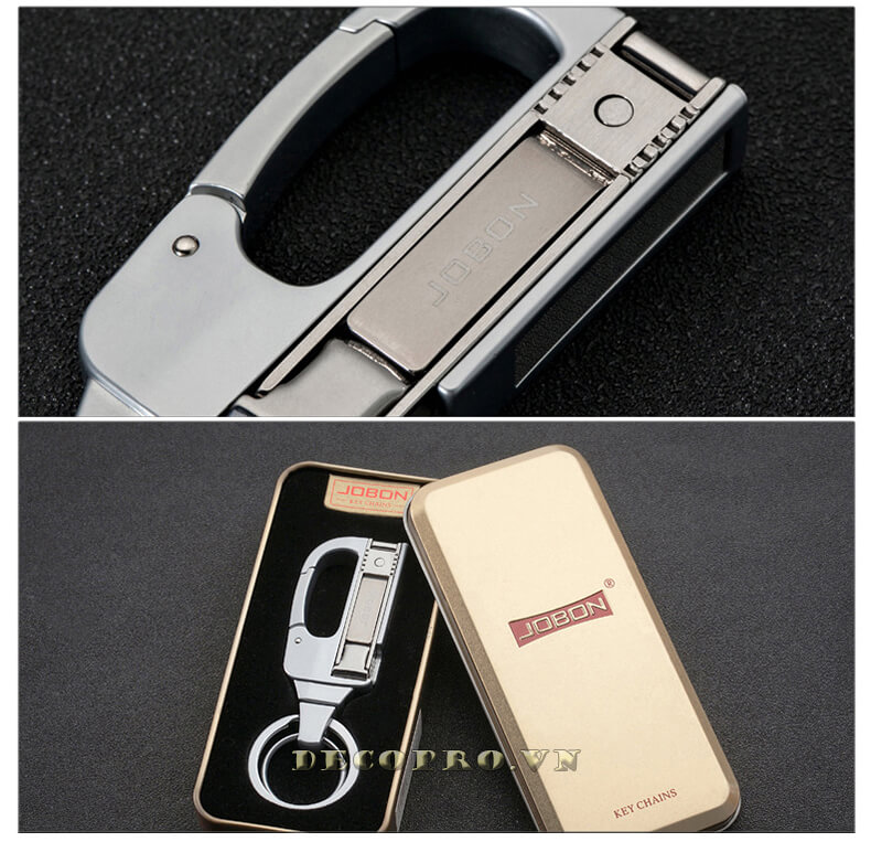 Móc chìa khóa thương hiệu Jobon là món quà tặng khách hàng sang trọng và giá rẻ