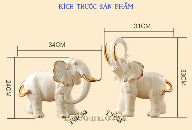 Kích thước sản phẩm KTV060 tại Shop bán đồ trang trí Decopro.vn