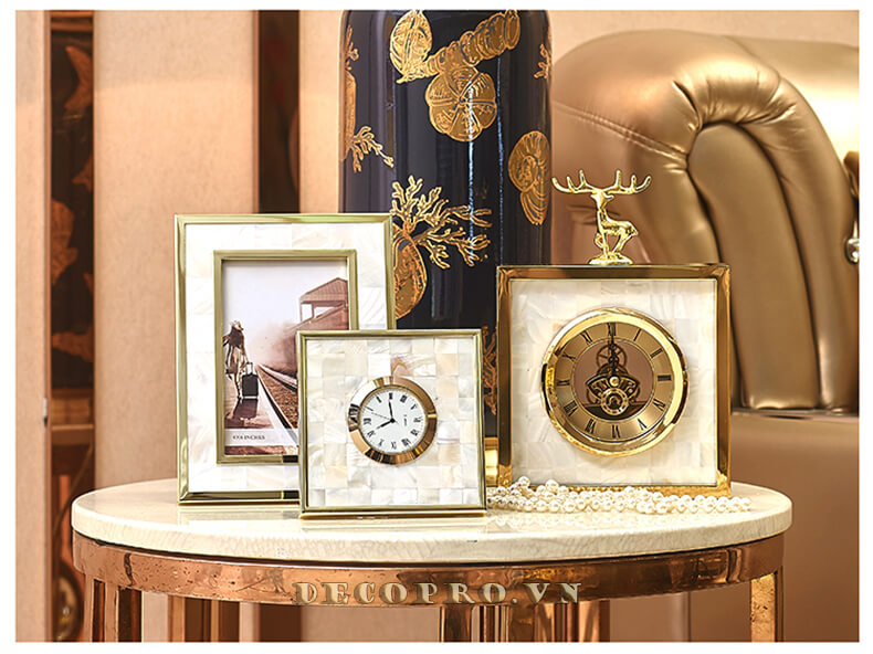 Bộ sưu tập đồng hồ ngọc trai đẹp tại shop bán đồ trang trí phòng Decopro.vn 
