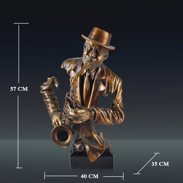 Tượng nghệ sĩ decor saxophone