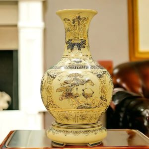 Quà tặng sếp ý nghĩa bình phú quý gốm chu đậu