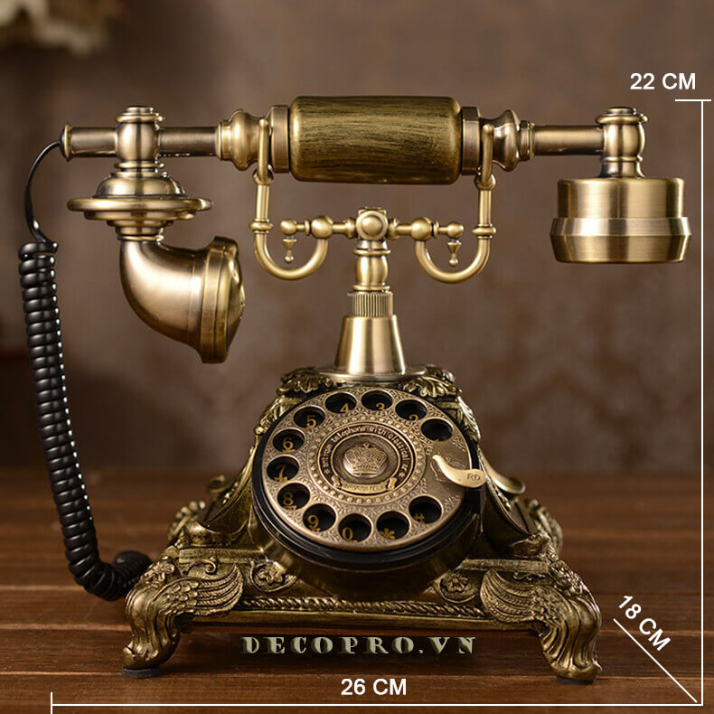 Điện thoại để bàn trang trí Tân cổ điển KTV079 tại Shop Decopro.vn