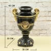 Bình gốm sứ Versace vẽ vàng BG037 - ma-a2