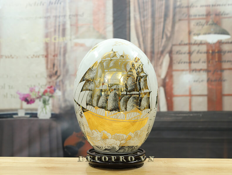 Trứng tài lộc gốm sứ Bát Tràng sang trọng độc đáo và có khả năng “khai mở” cung lộc phát triền tài trong ngày khai trương cửa hàng mới