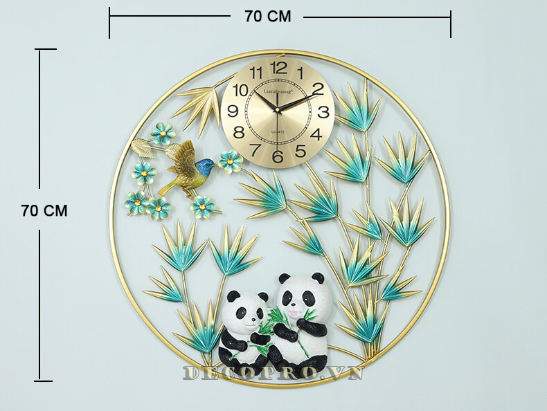 Đồng hồ gấu trúc xinh xắn – Đồng hồ treo tường giá rẻ lan tỏa tình yêu thương và đem đến cảm giác bình yên, nhẹ nhõm