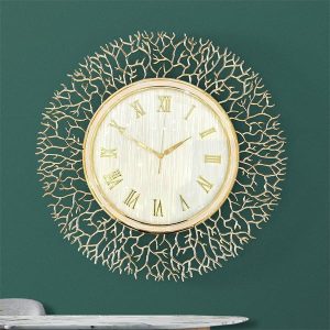 Đồng hồ treo tường Hợp kim mạ vàng 18k DH131