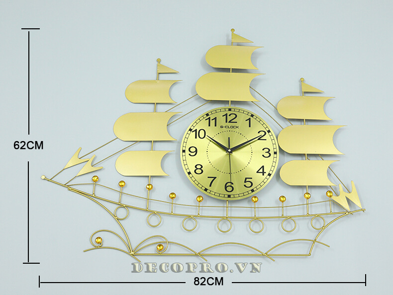 Đồng hồ treo tường thuyền buồm