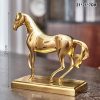 Tượng Ngựa Đồng Mạ Vàng Decor QTV011 - ma-a1