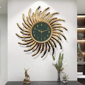 Đồng hồ treo tường Sóng vàng 70x70cm DH135