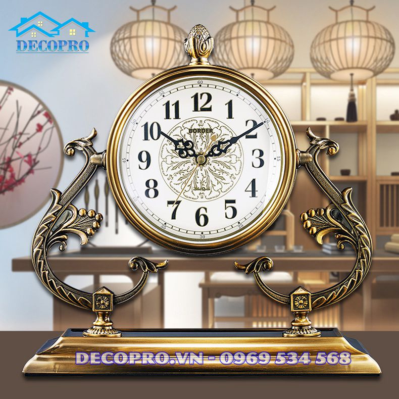 Đồng hồ để bàn Tân Cổ Điển thương hiệu BORDER chính hãng tại Shop Decopro.vn