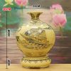 Bình Gốm Chu Đậu Vẽ Vàng 24K 