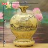 Bình Gốm Chu Đậu Vẽ Vàng 24K 