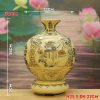 Bình Gốm Chu Đậu Vẽ Vàng Tứ Cảnh Hà Nội H25 - H35 BG230 - ma-a1