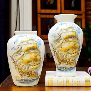 Bình Hoa Bát Tràng Thuận Buồm Xuôi Gió BG315-A1