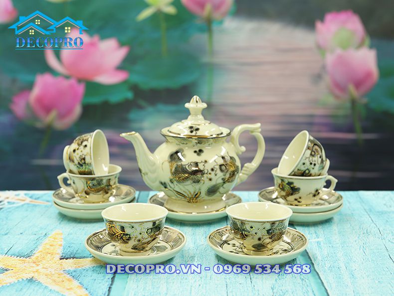 Bộ ấm trà gốm Chu Đậu là dòng gốm gắn liền với Phật Giáo