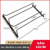 Giá treo Ly rượu vang Inox 304 Sâu 18-22cm GTL030 - ma-3