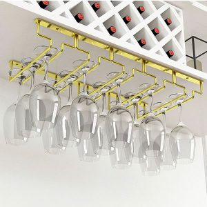 Giá treo ly quầy bar inox 304