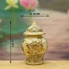 Chóe Thờ Gốm Chu Đậu Vẽ Vàng 24k DTK102 - ma-a1