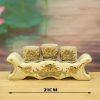 Kỷ Chén Thờ Gốm Chu Đậu Vẽ Vàng 24k DT104 - ma-a1