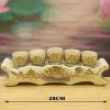 Kỷ Chén Thờ Gốm Chu Đậu Vẽ Vàng 24k DT104 - ma-a2