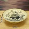 Mâm Bồng Gốm Chu Đậu Vẽ Vàng 24k DTK103 - ma-3
