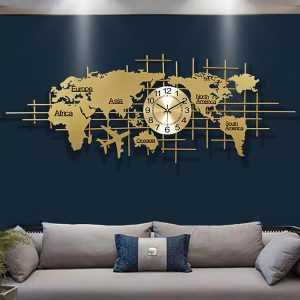 Đồng hồ treo tường Bản đồ thế giới 156cm DH123-A4