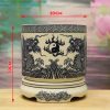 Bát Hương Gốm Chu Đậu Truyền Thống (D14-D22) DTK301-A - ma-4