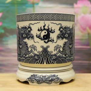 Bát hương thờ gốm chu đậu truyền thống