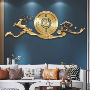 Đồng hồ treo tường Hươu đồng cao cấp