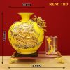 Khay Bút Thuận Buồm Xuôi Gió Đắp Nổi Vẽ Vàng QTV035 - ma-a1