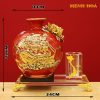Khay Bút Thuận Buồm Xuôi Gió Đắp Nổi Vẽ Vàng QTV035 - ma-5