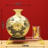 Khay Bút Cá Chép Hoa Sen Vẽ Vàng 24k QTV034-A4 - ma-a2