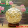 Bình hút tài lộc vẽ vàng 24K 