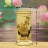 Ống Hương Gốm Chu Đậu Vẽ Vàng 24k DTK105 - ma-a2