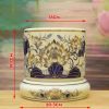 Bát Hương Hoa Sen Bát Tràng Vẽ Vàng 24k DT501-B - ma-3