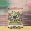 Bát Hương Hoa Sen Gốm Chu Đậu Truyền Thống DTK301-B - ma-a1