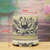Bát Hương Hoa Sen Gốm Chu Đậu Truyền Thống DTK301-B - ma-a2