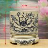 Bát Hương Hoa Sen Gốm Chu Đậu Truyền Thống DTK301-B - ma-4