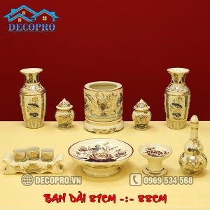 Bộ đồ thờ thần linh Hoa sen