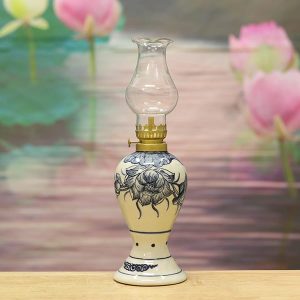 Đèn Dầu Thờ Gốm Chu Đậu Truyền Thống DTK308