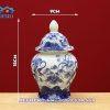 Choé Thờ Bát Tràng Men Lam Vẽ Tay DT902 - ma-a1